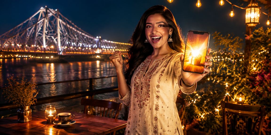 Mobile casino gameplay in Kolkata market setting
